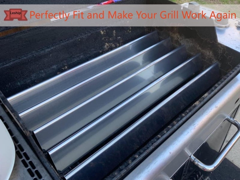 Leship Store 24.5" Flavorizer Bars Replace for Weber 7539 7540, Weber Genesis 300 Series, Genesis E-310 E-320 E-330 S310 S320 Grill (with Side-Mounted Control), Durable 304 Stainless Steel - Image 4